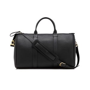 Bagage À Main Tom Ford Grain Cuir Buckley Holdall Homme Noir | JQMRU-0198
