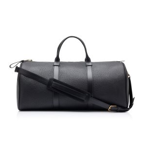 Bagage À Main Tom Ford Large Buckley Duffle Homme Noir | UGWBM-3701