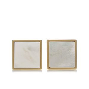 Bijoux Tom Ford Gold And Pearl Square Cufflinks Homme Doré | TVIQS-3910