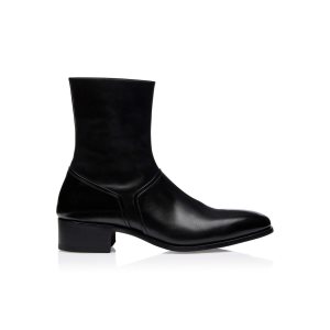 Bottes Tom Ford Cuir Alec Zip Homme Noir | GDQOA-7069