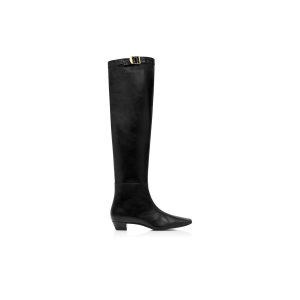 Bottes Tom Ford Cuir Cuisse Haute Femme Noir | AUCMR-4136