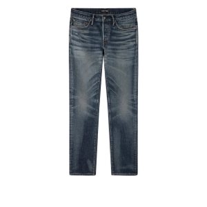 Jean Tom Ford Blue Stretch Slim Fit Homme Bleu | LFDNA-3418