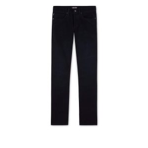 Jean Tom Ford Slim Fit Stretch Washed Corduroy Homme Bleu Marine | JIHDR-1074