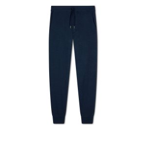 Knitwear Tom Ford Cashmere Silk Hemp Jogger Homme Bleu | YXEVC-9412