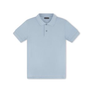Knitwear Tom Ford Tennis Piquet Polo Homme Bleu | DMARL-5719