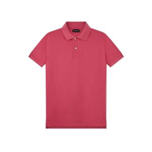 Knitwear Tom Ford Tennis Piquet Polo Homme Corail | QVOZN-3045