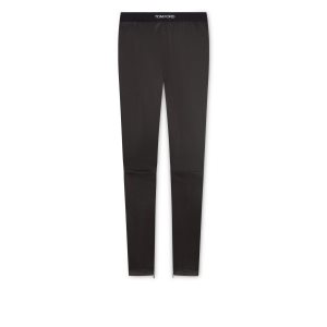 Leggings Tom Ford Stretch Plonge Logoed Femme Noir | YCWTR-8437