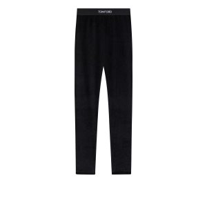 Leggings Tom Ford Stretch Velvet Signature Femme Noir | PWIYD-9742