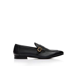 Loafers Tom Ford Buttery Large Grain Dover Homme Noir | QNGIO-0719