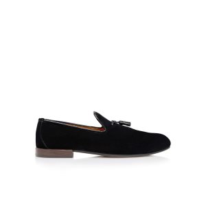 Loafers Tom Ford Velvet Nicolas Chaussons Homme Noir | APMIV-5428