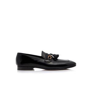 Loafers Tom Ford Vernis Jack Tassel Homme Noir | KYSCI-6835