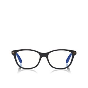 Optique Tom Ford Blue Block Soft Square Femme Noir | FZENX-8529