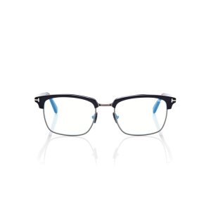 Optique Tom Ford Blue Block Square Shape Homme Noir | MBQJP-1085