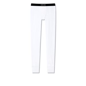 Pantalon De Pyjama Tom Ford Coton Homme Blanche | GBHLN-0357