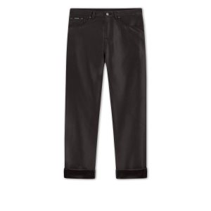 Pantalon Tom Ford Duchesse Denim Boyfriends Femme Noir | KMIGF-5186