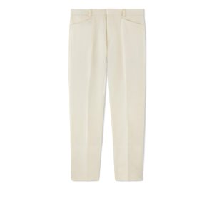 Pantalon Tom Ford Fine Poplin Atticus Trouser Homme Blanche | XKSCQ-2705