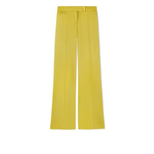 Pantalon Tom Ford Fluid Double-faced Satin Larges Legs Femme Charteuse Citrine | DKJVP-8530