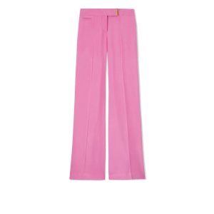 Pantalon Tom Ford Soft Fluid Twill Larges Legs Femme Rose | BOZNF-8746
