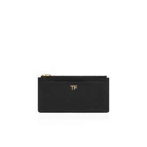 Petits Portefeuilles Tom Ford Cuir Multifunctional Wallet Femme Noir | MYFBU-6024