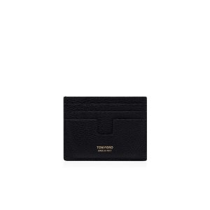 Petits Portefeuilles Tom Ford Two-tone Grain Cuir Cardholder Homme Noir Marron | IDBXQ-3890