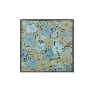 Pochettes De Costume Tom Ford Hibiscus Print Homme Bleu | BCVWX-2173