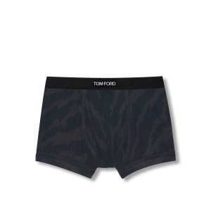 Slips Tom Ford Abstract Zebra Coton Boxer Homme Ebony | PBHZY-5814