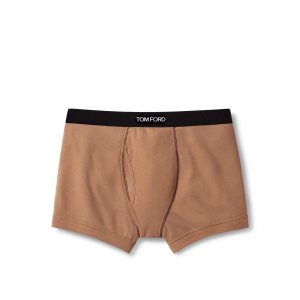 Slips Tom Ford Coton Boxer Homme Beige | ADNJE-4380