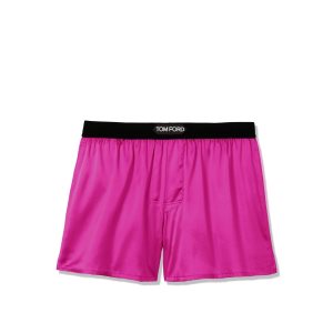 Slips Tom Ford Silk Boxer Homme Fushia | WQUAE-3408