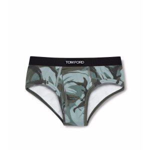 Slips Tom Ford True Camo Coton Boxer Homme Aquarelli | FWAPH-8329