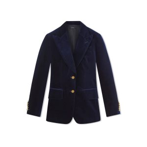 Vestes Tom Ford Coton Velvet Femme Ink | RPHXI-0619