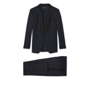 Vestes Tom Ford Navy Twill O'Connor Tuxedo Homme Bleu Marine | KDSGV-7840